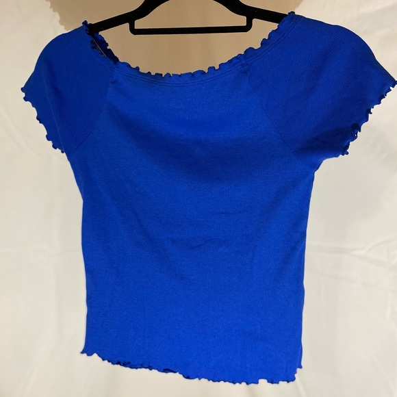 ✨💕JUSTICE💕✨ Blue Tee - Picture 2 of 3